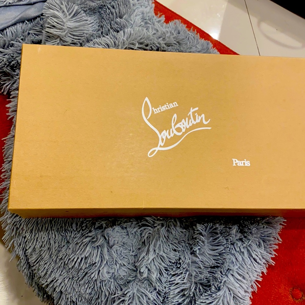 Christian Louboutin Canassone Botta 100 Suede Leather Harness Tall Heels Boots
